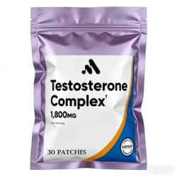 Testosterone Booster for Men with Horny Goat Weed, Maca Root Transdermal Patches Energy Stamina Strength 32 Patches