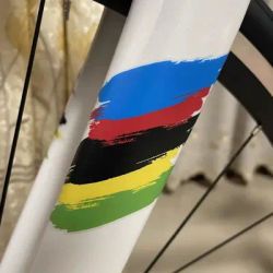 2 Bike Front Fork Decorative Stickers - Waterproof, UV/Sun Protection, Scratch Resistant - Multi-Color Available (Blue, Red.....