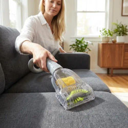 Portable vacuum cleaner pneumatic brush, commercial indoor vacuum cleaner accessory, 32mm / 1.26in inner diameter