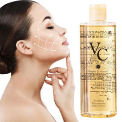 VC Toner Refreshing Hydrating Skincare Skin Tone Wet Compress Essence Lotion Rejuvenating Fine Pores Brightening 300ml ﻿