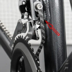 Bicycle Chain Guide Carbon Fiber Chain Stabilizer Drop Keeper Ror Road Bike Chain Catcher Stopper Cycling Accessory Parts
