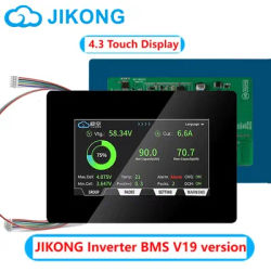 JK BMS 4.3 inch Screen Display JIKONG BMS accessory 4.3 LCD V19 Bms Accessories Intelligent Battery Level Indicator BMS Monitor