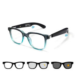 Lunettes Intelligentes Légères avec Audio Hifi et Voix HD, Haut-parleurs Ouverts, Lunettes de Soleil Bluetooth Sans Fil pour Hommes et Femmes, Sports de Plein Air