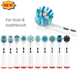 Têtes de brosse à dents de rechange, 4 pièces/ensemble, pour brosse à dents électrique sonique intelligente, Compatible avec Oral B, adapté aux dents sensibles