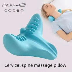 Oreiller de traction cervicale PC, masseur relaxant musculaire, correction de la traction du cou et des épaules pour soulager et aligner la colonne vertébrale Jing