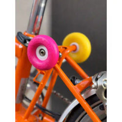 Silent Brompton Bicycle Accessories Small Cloth National Cloth Modification Parts Easy Wheel 75mm Diameter Rubber