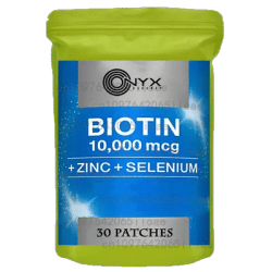 Biotin Transdermal Patches Keratin Marine CollagenStrength Hair Skin for Women & Men 30 Patches