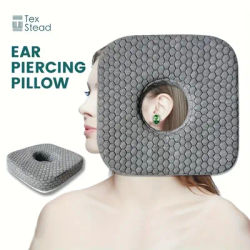 Ear Piercing Pillow for Side Sleepers, CNH and Ear Pain Ear Inflammation，with an Ear Hole Sleeping Pillow, Ear Guard Pillow