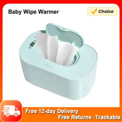 Baby Wipe Warmer with Digital Display Large Capacity Baby Wet Wipes Warmer Dispenser USB Powered, Adjustable Temperature Heating