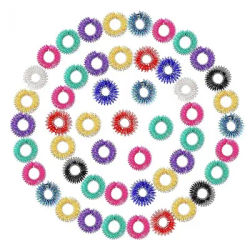 10/20/30/50pcs Mini Spring Decompression Finger Massage Ring Finger Massager Decompression Ring Massage Ring Decompression Toy