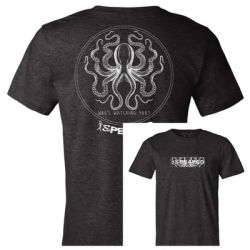 T-shirt Spearfishing Octopus _The Kraken_ – Style unisexe de luxe haut de gamme pour la pêche, pour hommes et femmes