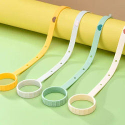 New Arrival Baby Feeding Bottle Chain Food Grade Silicone Anti-Lost Strap Holder
