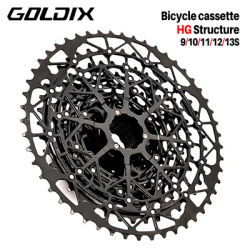 GOLDIX Full Hollow Cassette Flywheel 9 10 11 12 13 Speed HG Tower Wheel Large Gear Mountain Bike Variable Speed Cycling Parts