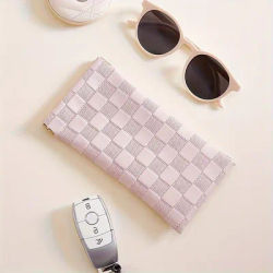 Sac de rangement en cuir pour lunettes, 1 pièce, sac de rangement pour lunettes de soleil, lunettes de myopie, pour sortir, pratique pour hommes et femmes
