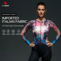 X-TIGER Women's Cycling Jersey YINGCHI SERIES Slim Fit Long Sleeves Breathable Cycling Jersey Mtb Road Bike Pro Cycling Jersey