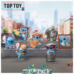Original Toptoy Stitch Blind Box City Adventure Series Collectible Action Figure Ornament Gift For Adult Collectors