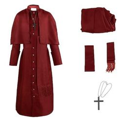 Retrò Vintage Medievale Rinascimento Mascherata Prete Costume Per uomo Fantasia Stile Steampunk Carnevale Mascherata Feste Casual Quotidiano Adulti Body / Tutina Cintura Sciarpa