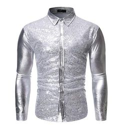 Disco Anni '80 Blusa / Camicia Disco Costume Per uomo Costume di Carnevale Mascherata Feste Addio al Nubilato Parata dell'Orgoglio Adulti Blusa