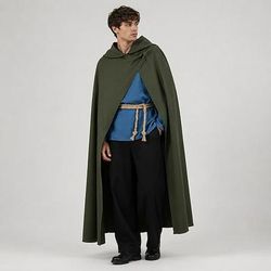 Retrò Vintage Medievale Rinascimento Lunghezza al pavimento Pantaloni Mantello Cintura in Vita Cavaliere Ranger Costume Per uomo Halloween Carnevale Fiera Rinascimentale LARP Adulti Camicia Pantaloni