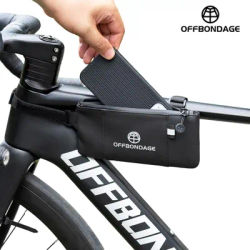 OFFBONDAGE Bike Front Bag Waterproof Top Tube Bag for Bicycle MTB Side Bag Tool Bag Road Bike Fame Bag Phone Storage Cycling Bag