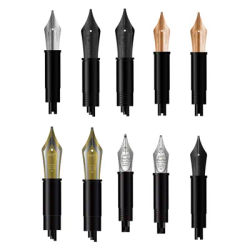 Pointe de rechange pour stylo plume HongDian F/EF/B – Écriture lisse de haute précision, convient à la plupart des stylos pour le bureau, l'école, la calligraphie et le bricolage