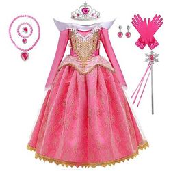 Regina delle nevi Fiaba Principessa Vestito Abito da damigella Abito da ragazza Natale Sottoveste a-linea for Ragazze Bambini Natale Settimana del libro Matrimonio Ospite di nozze