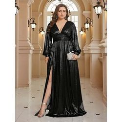 Anni 1920 Retrò Vintage Il grande Gatsby Lunghezza al pavimento Vestito Abito Taglie Forti Lunghe Il grande Gatsby Costume Per donna Cocktail party Ricevimento di matrimonio Festival delle corse di