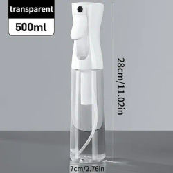 Fine Mist Continuous Spray Bottle, Multi-Use Sprayer for Alcohol, Toner, Cleaning, Disinfection, Hydration & Plants