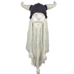 Giorno dei Re Cappello Maschera Elmo cornuto Pirata Vichingo Valhalla Medievale Rinascimento Adulti Per uomo Per donna Mascherata Feste LARP Costumi di Halloween facili Vestirsi