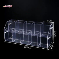2/3/4/5 Layer Mark Pen Holder Acrylic Transparent Makeup Brush Holder Pen Tray Durable Stationery Display Shelf Office/School