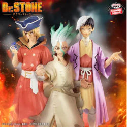 Bandai Original Banpresto Dr.STONE FIGURE of STONE WORLD Ishigami Senku Nanami Ryusui Asagiri Gen Action Figures Anime Figuras