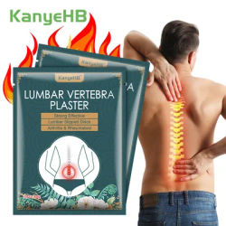 12/72 Pièces Patchs Apaisants pour le Dos et la Colonne Lombaire, Coussinets Lombaires à Base de Plantes Non-tissés, Outils de Soin Corporel Relaxants pour les Muscles Fatigués