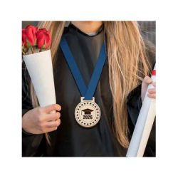 Graduation Gift for 2026: 6 8cm Flat Wooden Graduation Medals, Graduation Photography Props, Commemorative Gift