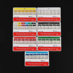 15/20/25/30/35/40 Disposable Dental Absorbent Paper Points Disposable Guttahanger Taper For Dental Endodontics Use