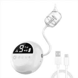 AT59 Electric Nose Cleaner With Music And Soft Glow Powerful Electric Nasal Aspirator Rechargeable Vacuum For Infants