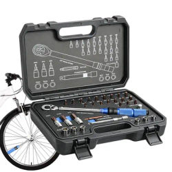 32pcs 1/4" Cycling Drive Torque Wrench Set With 72-tooth Reversible Ratchet Head 5-25Nm Spanner For Cycling Repair Torque Wrench