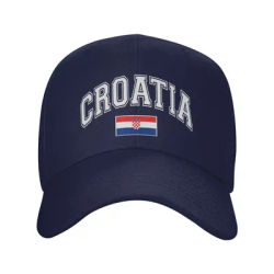 Casquettes de baseball avec drapeau croate Hrvatska pour femmes et hommes, chapeaux d'extérieur, casquette de soleil réglable, décontractée
