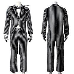 Jack Skellington Abiti Costume di fantasia Costumi di Gruppo per Coppie di Halloween L'incubo prima di Natale Cosplay Adulti Per uomo Per donna Halloween Carnevale Mascherata Costumi di Halloween