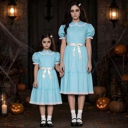 Vestito Costumi di Gruppo per Famiglie di Halloween Fantasma Gemelli Cosplay Orrore Madre e figlia Bambini Adulti Per donna Halloween Carnevale Feste Costumi di Halloween facili Vestirsi