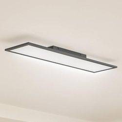 Pannello LED Enhife Lindby, Nero, Studio / Ufficio, Moderno, Plafoniera LED