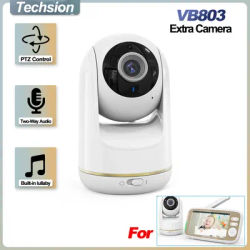 VB803 Dedicated Additional Camera 720P 3xZoom 330 ° Pan 135 ° Tilt Baby Monitor Camera Wirelessly Connected To Multiple Monitors
