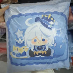 Anime Genshin Impact Scaramouche Neuvillette Furina Alhaitham Ganyu Kaeya Alberch Cosplay Back Cushion Mascot Throw Pillow Gift
