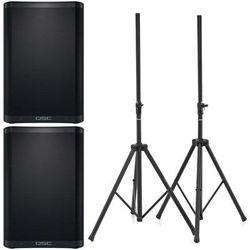 QSC CB10 Stereo Stand Bundle
