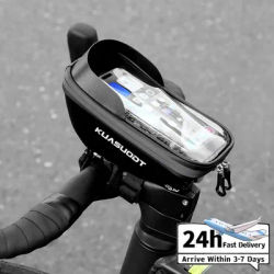 EVA Bicycle Front Frame Bag Large Capacity Touch Screen Bicycle Bag Cycling Phone Holder Bag for Men Bike Accessories Gift