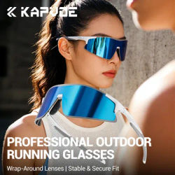 Kapvoe Photochromic Cycling Glasses Sports Pickleball Sunglasses Camping Fashion Sunglasses Men MTB Bike Goggles Hiking Eyewear