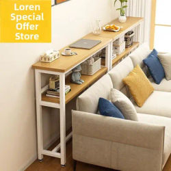 Sofa Back Wall Mounted Long Narrow Shelf Bedside Storage Cabinet New Chinese Style Economy Type Furniture for Mass Use