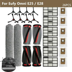Compatible For Eufy Omni E25 / E28 Floor Sweeping Robot Vacuum Cleaner Main Brush Hepa Filter Dust Bag Roller Mop Accessories