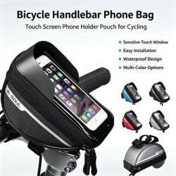 Waterproof Touchscreen Bike Top Tube Bag Reflective Bicycle Phone Holder Case Storage Pouch MTB Road Cycling Riding Accessory