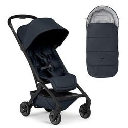 Joolz Aer2 Lightweight Compact Stroller + Footmuff Bundle - Dark Navy Blue