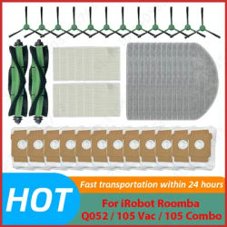 For Irobot Roomba Q052 / 105 Vac / 105 Combo Robot Vacuum Replacement Parts Q0520 105 Accessories